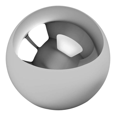 3 Inch Chrome Steel Ball Bearing G100 For Precision Machinery And DIY Projects, smooth finish, spherical design, front view close-up.
