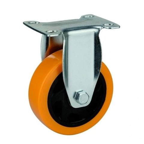 3" Inch Medium Duty Caster Wheel 132 pounds Rigid Polyvinyl Chloride Top Plate - VXB Ball Bearings