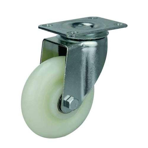 3" Inch Medium Duty Caster Wheel 176 pounds Swivel Polypropylene Top Plate - VXB Ball Bearings