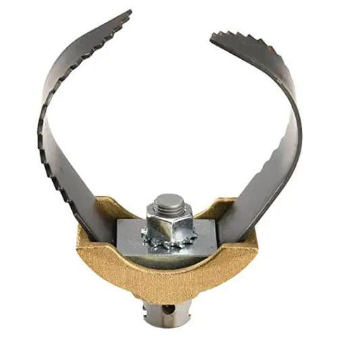 Heavy Duty 3 Inch C Cutter Cable Cleaning Tool for Drain Lines, metal construction, twisted design for grabbing debris in pipes