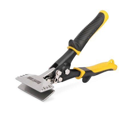 3 Inch Sheet Metal Hand Seamer for heavy duty bending and flattening, featuring ergonomic handles and flat smooth jaws for narrow spaces
