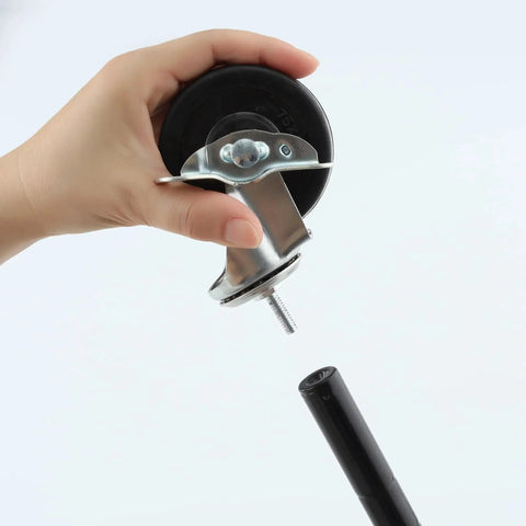 Installing 3 Inch Heavy Duty Caster Wheels With 1 Quarter Inch Thread Stem Set Of 4 For Wire Shelving Furniture And Carts Durable Polyurethane And Steel