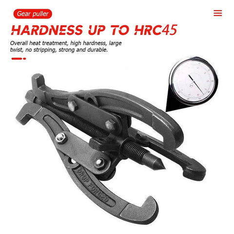 3 Jaw Inner Bearing Puller, Pilot Bearing Gear Puller for Auto with Reversible Jaws, Heavy Duty Gear Extractor Tool, side view