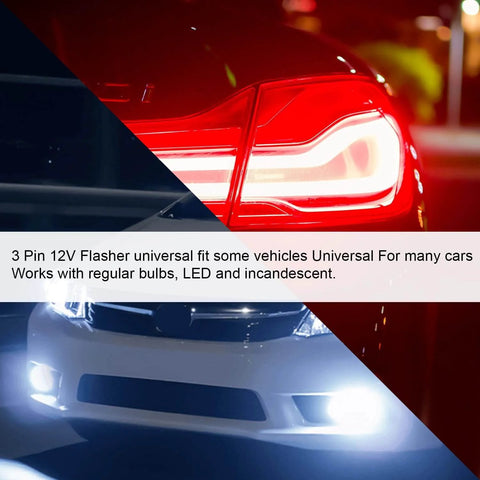 Close-up of car tail light with 12V 3 Pin LED Flasher Relay For Cars, Heavy Duty Round Turn Signal Blinker in use