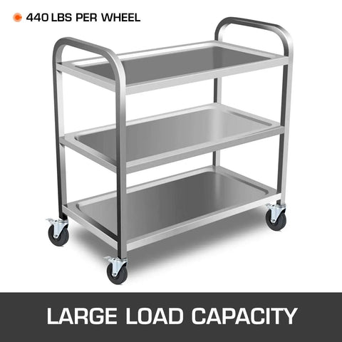 Rolling metal cart on 4 Pack 5 Inch Scaffolding Rubber Swivel Caster Wheels With Dual Locking Heavy Duty Casters 1.26 Inch Square Stem 440 Lbs Per Wheel 360 Degree Rotation Non Marking Quiet Rolling For Carts Benches And Workstations