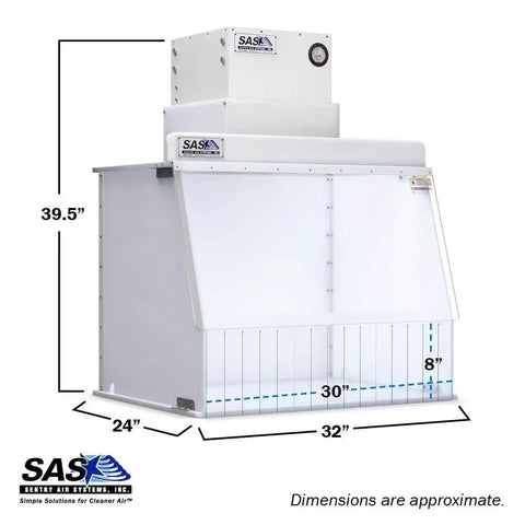 30 Inch Wide Portable Laminar Flow Hood Lab Grade For Medical And Laboratory Use With Positive Pressure ISO Class 5 Cleanroom Standards Supplying Filtered Air To The Workspace