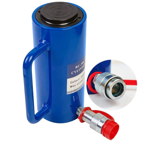 30 Ton Hydraulic Cylinder Ram Single Acting 6 Inch Stroke 30T Hydraulic Cylinder Jack with hose connector