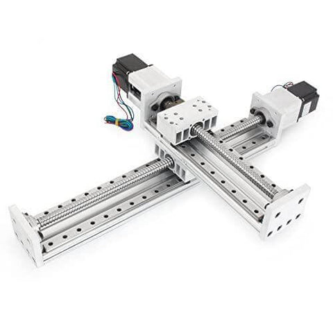 300mm Stroke CNC Linear Stage Motion Actuator X Y Z Axis Linear Slide Rail Aluminum Alloy Cross Sliding Table Linear Rail Guide SFU1605 Ballscrew+Nema23 57 Stepper Motor for CNC