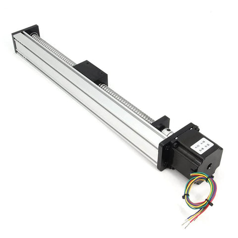 300mm Travel Linear Stage Actuator with SFU1605 Ball Screw and NEMA23 Stepper Motor, Square Linear Rails for DIY CNC Router