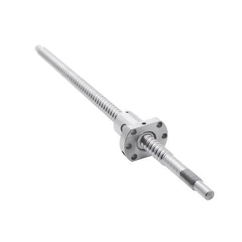 300mm SFU1204 Ball Screw with RM1204 Metal Nut, End Machined Precision CNC Part, 12mm Diameter, 4mm Lead