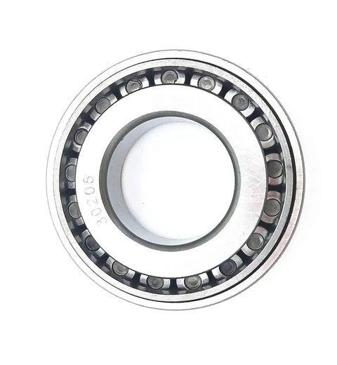Front view of Two Pack 30205 Tapered Roller Bearing Set Cone And Cup 25 mm Bore 52 mm Outer Diameter 16.25 mm Width for automotive hubs