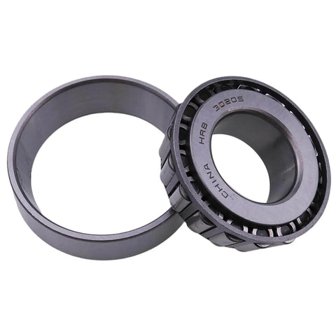 30205 Tapered Roller Bearing,25x52x16.25mm, high-grade steel, side view showing roller components and casing.