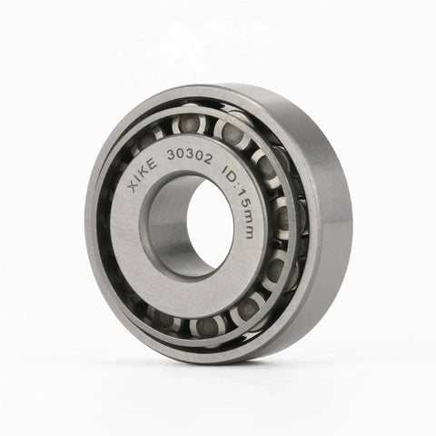 Two Piece 30302 Tapered Roller Bearing Cone And Cup Set 15x42x14.25mm, chrome steel, front view