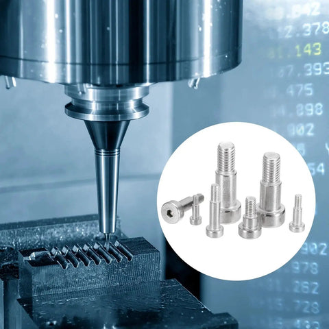 16 Pcs 304 Stainless Steel Shoulder Bolts With Hex Socket, 4mm Shoulder Dia, 20mm Shoulder Length, M3x0.5 Thread, in hydraulic machinery