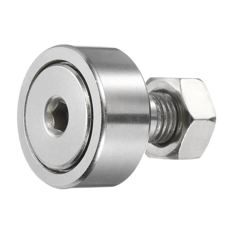 Cam Follower Track Runner Bearing For Linear Motion 304 Stainless Steel Needle Roller Stud Type With 32mm Roller Diameter And M12 Stud