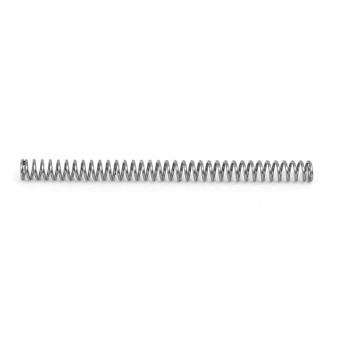 304 Stainless Steel Compression Spring, 3mm Outer Diameter, 0.4mm Wire Size, 40mm Free Length, Silver Tone, Pack Of 10, side view