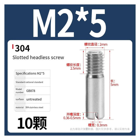 304 Stainless Steel Male To Female Threaded Locating Pins 5 To 50mm M2 To M10, detailed specifications in white background