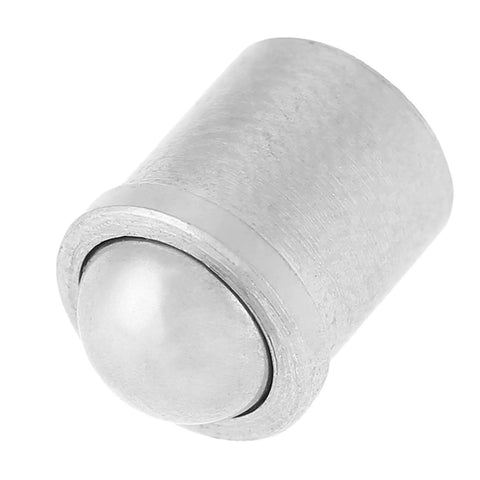 Close-up of 304 Stainless Steel Push Fit Ball Spring Plunger, 6x7mm, for mechanical devices and clamps