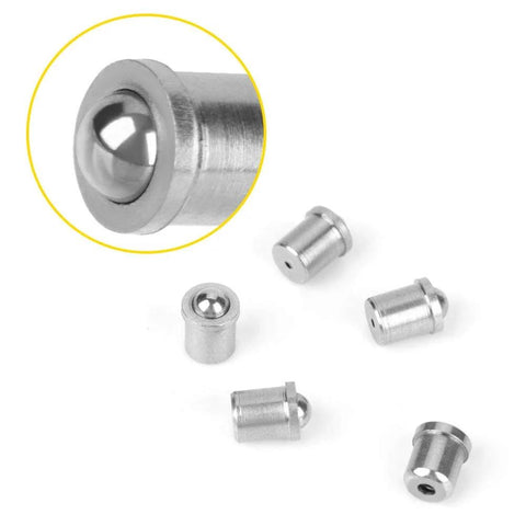 Set of 20 pcs 304 stainless steel ball plungers precision positioning screws with smooth spring ball action, showing compact bead style.
