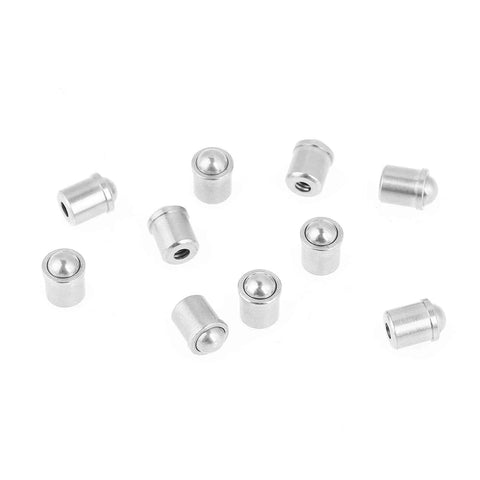304 Stainless Steel Push Fit Ball Spring Plunger Set, 6x7mm Precision Ball Detent Plungers, 10pcs Tool Kit for Mechanical Devices