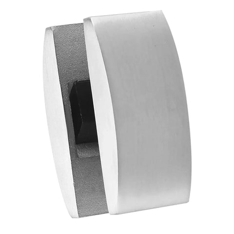 Close-up view of 304 Stainless Steel Floor Guide For Frameless Sliding Shower Doors Bottom Guide Replacement Hardware.