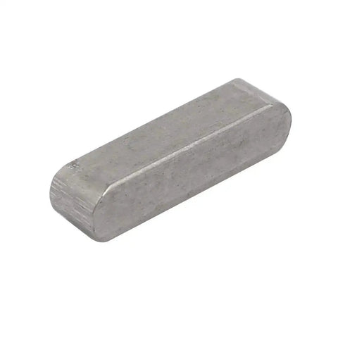 Single piece of 304 Stainless Steel Key Stock Set 20x5x5mm with round ends, undersized tolerance, Pro Grade, silver tone for mechanical assemblies.