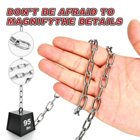 Holding 304 Stainless Steel Link Chain, 5/64in-33ft, Small Hanging Chain Link, Light Duty Coil Chains for DIY projects
