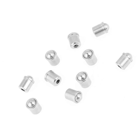 304 Stainless Steel Push Fit Ball Spring Plunger Set, 6x7mm Precision Ball Detent Plungers, 10pcs Tool Kit, scattered display