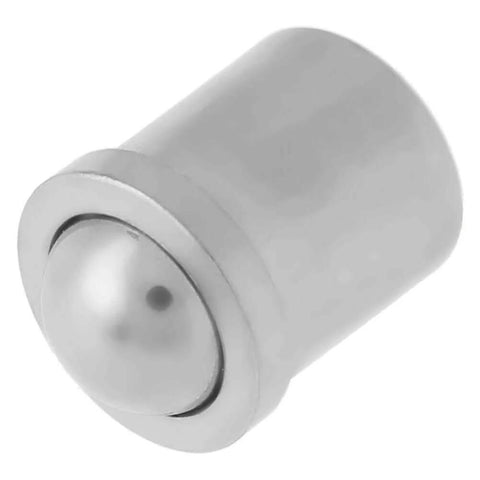 10 pcs 304 stainless steel push fit ball spring plungers with 5mm x 6mm body for precision positioning, side view