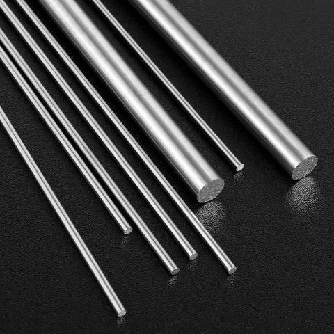 Solid Stainless Steel Rods 304, 1/16 Inch Diameter By 12 Inch Length, 10 Piece Pack on black background
