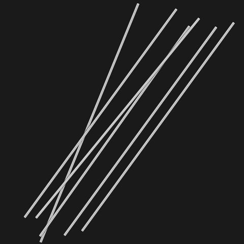 Six Pieces 304 Stainless Steel Round Rods 3mm By 300mm Lathe Bar Stock Solid Shaft Rods For DIY Projects Toy Cars Helicopters Airplanes Durable Rust Resistant