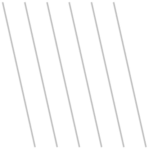 Image of Six Pieces 304 Stainless Steel Round Rods 3mm By 300mm Lathe Bar Stock Solid Shaft Rods for DIY Projects Toy Cars Helicopters Airplanes Durable Rust Resistant