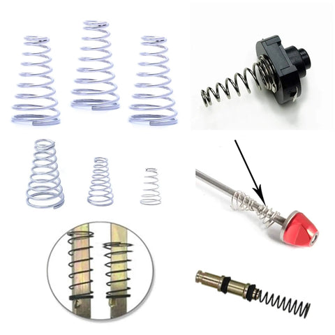 Front view of 304 Stainless Steel Tapered Spring Set 20 Pack Conical Cone Compression Springs for Tower Pressure Applications