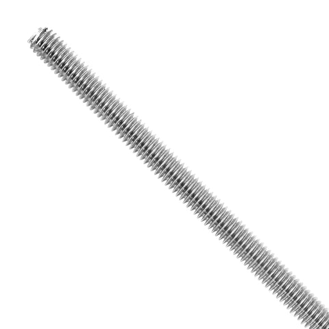 Versatile 304 stainless steel fully threaded rods deliver strong, secure, continuous threading for DIY projects, front view, 2 pack