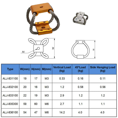 High strength 304 stainless steel wire rope isolator provides stable anti vibration damping for cameras, gimbals, PTZ systems.