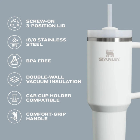 Stay hydrated on the go with this rugged 30 oz insulated stainless steel tumbler featuring FlowState three-position lid and handle.
