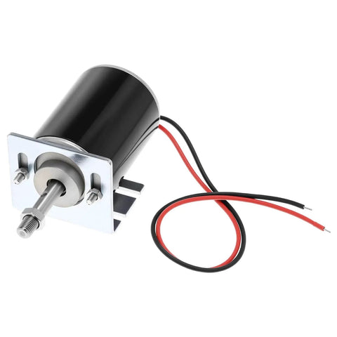 30W Permanent Magnet DC Motor 12V/24V Mini Brushed Motor, 3500/7000 RPM Reversible CW/CCW, 43mm/1.69in Output Shaft for Cotton Candy Machine