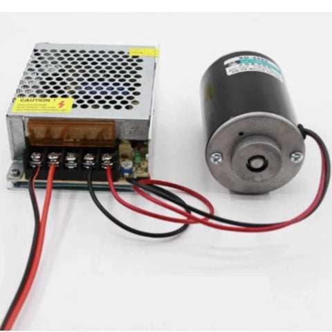 30W CW/CCW High Speed Permanent Micro DC Magnet Motor Low Noise Permanent Magnet DC Motor for DIY Generator(12V 3500rpm)