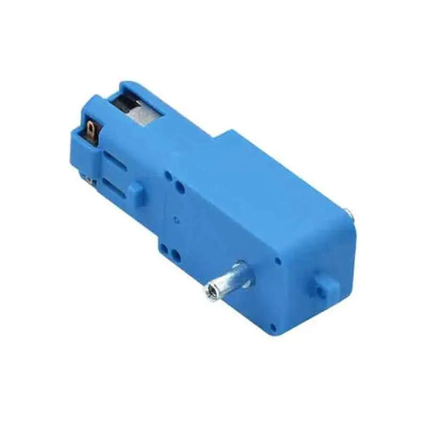 10Pcs Metal TT Gear Motors DC 3V-6V 1:90 Speed Reducer Gearbox Kit, single-axis blue motor for robotics projects and DIY hobbies.