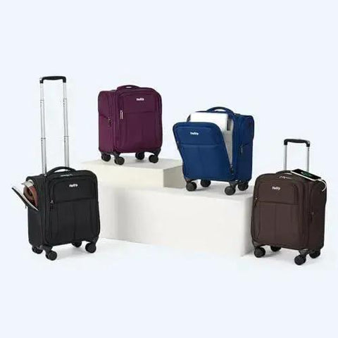 Underseat 16 Inch Carry On Luggage With Wheels Softside Personal Item Bag For Travel HanTrip 30L in various colors