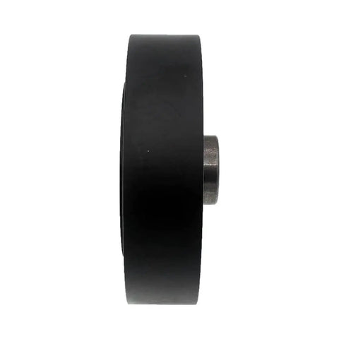 Side view of Harmonic Balancer For 1993 Cadillac Fleetwood Black Serpentine Belt Pulley With Keyway And One Mounting Hole Replacement For OEM 12551948 458653