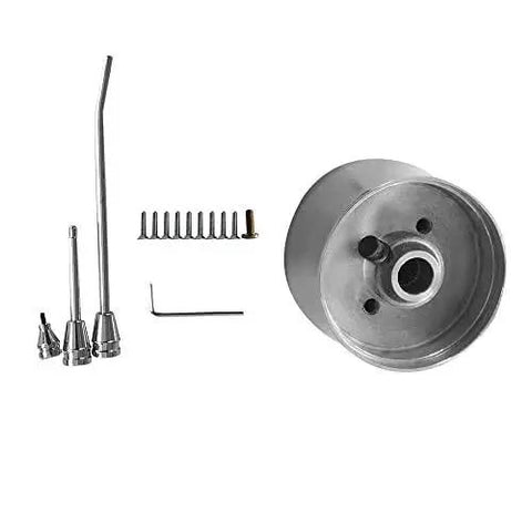 32 Inch Stainless Steel Tilt Steering Column With 9 Hole Wheel Adapter No Key, showing components and polished finish