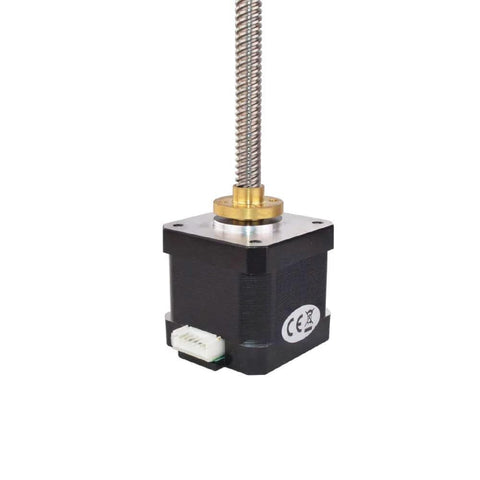 310mm Tr8x8 Lead Screw Nema 17 Integrated Linear Actuator Stepper Motor with External Brass Nut for 3D Printers Z Axis CNC