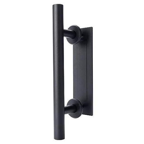 Matte Black Barn Door Pull And Flush Mounted Handle Set For Sliding Interior Doors Includes Hardware One Pack Durable Interior Barn Door Handle Kit