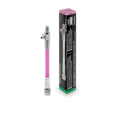 Direct Inject AC Leak Stop Solution For HVAC And Refrigeration Systems Up To Six Tons With Quarter Inch SAE Port beside its packaging