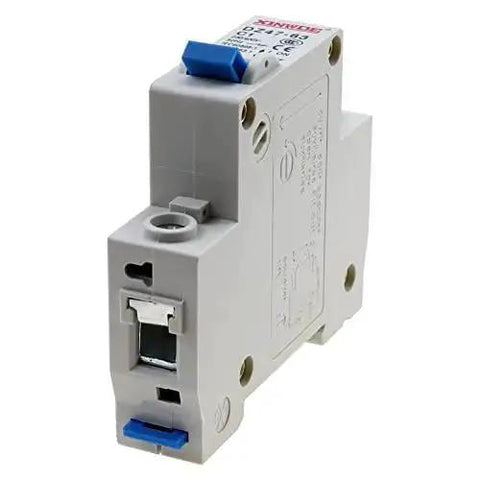 Two Pack One Pole 230 400V Low Voltage Miniature Circuit Breaker 1A DIN Rail Mount DZ47 63 C1 Industrial Grade No Hassle Install