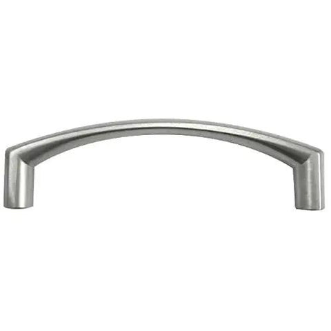 Aventura Satin Nickel Cabinet Pull 128mm Handle With Contemporary Sleek Design And Premium Metal Construction Ideal For Kitchen Bath And Closet Cabinets Includes 8 32 Screws For One Inch And One And A Half Inch Thick Doors Durable And Modern Hardware