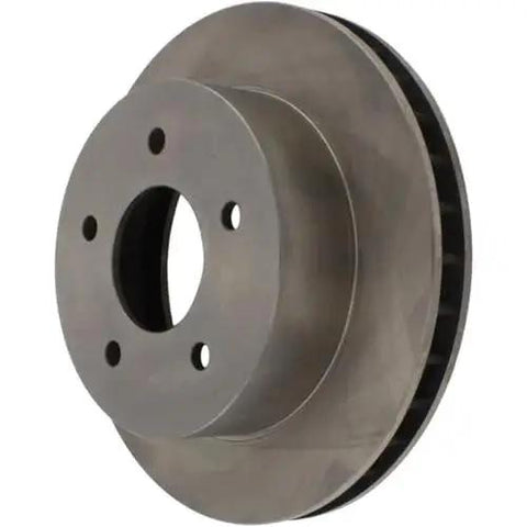 Front brake rotor; vented gray steel with center hub and lug holes; fits Chevrolet Astro and GMC Safari (1990–2002).
