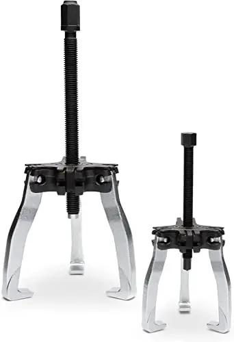Heavy Duty Ratcheting Puller Set For Automotive Internal And External Pulls 2 And 5 Ton Converts To Two Or Three Leg Pullers