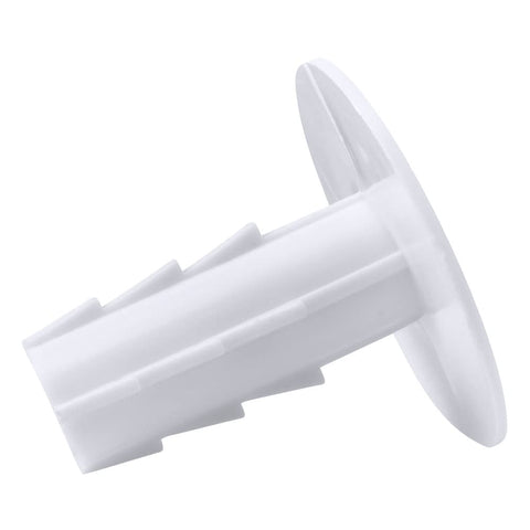 Skywalker single feed-through cable bushing, white plastic, home improvement accessory